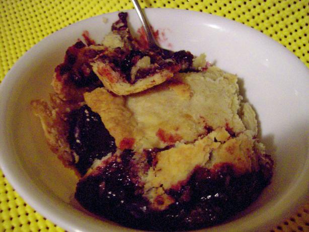 Iron Skillet Blackberry Cobbler. Photo by CindiJ