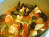 Mussels, Clams and Shrimp in Spicy Broth