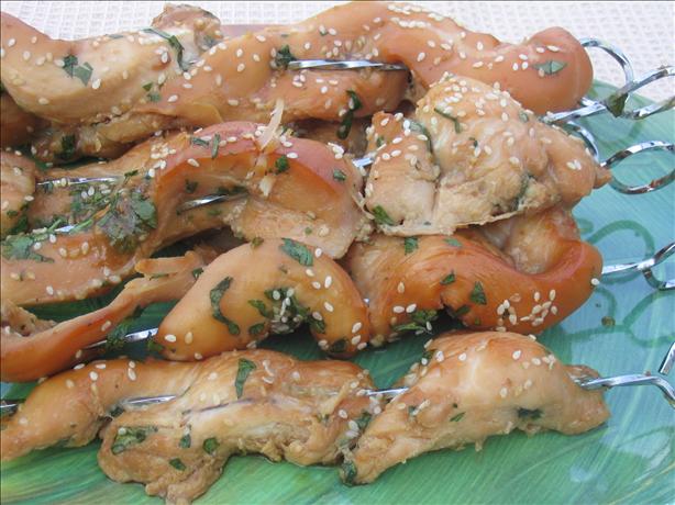 Sesame Chicken Skewers. Photo by Charmie777
