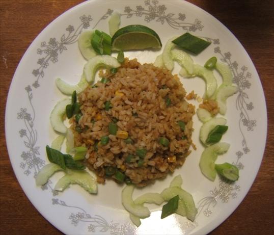 Thai Vegan Fried Rice (Khao Phad Jay). Photo by Ms*Bindy