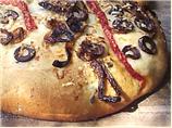 Olive, Parmesan and Roast Pepper Topped Rolls