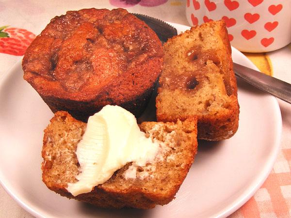 Old Fashioned Banana Muffins. Photo by Lavender Lynn