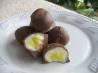 Chocolate Cream Filled Easter Eggs. Recipe by Lois M