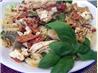 Chicken, Roasted Capsicum, Feta and Walnut Pasta Salad. Recipe by Jewelies