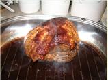 BBQ & Garlic Crusted Roast Sirloin W/ Wine Gravy