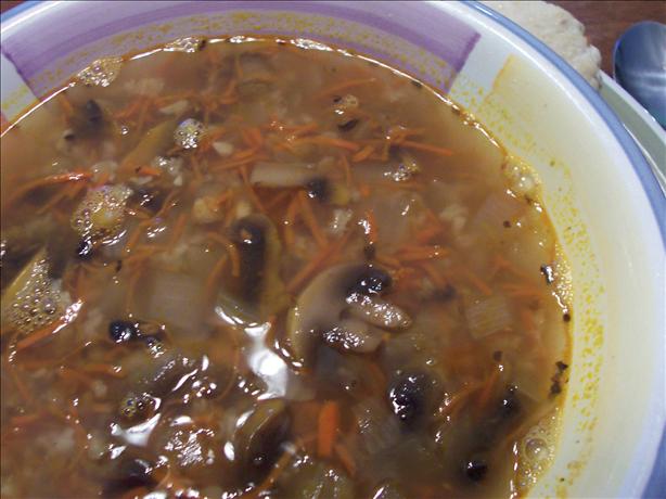Mushroom Brown Rice Soup. Photo by ladypit