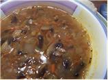 Mushroom Brown Rice Soup