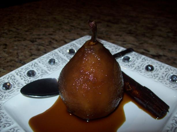 Blue Mountain Coffee Rum Poached Pears. Photo by Jostlori