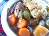 Wintry Beef Vegetable Stew With Fluffy Herb Dumplings