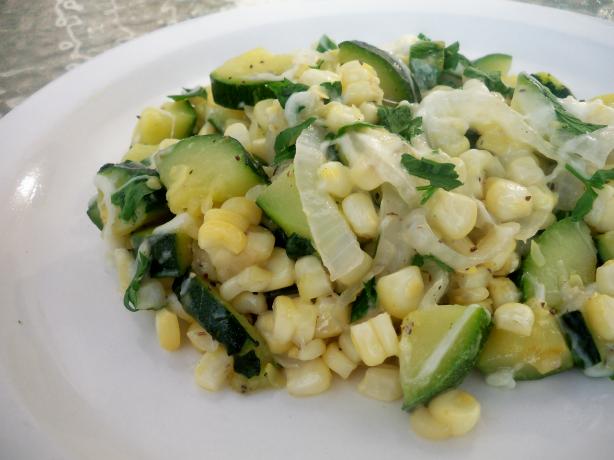 Delicious Summery Zucchini and Corn Skillet. Photo by *Parsley*