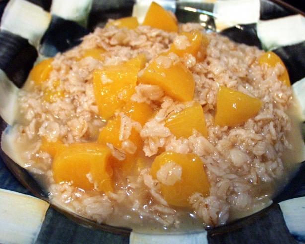 Ginger Peach Oatmeal. Photo by FLKeysJen