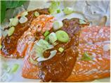 Grilled Salmon With Peanut Hoisin Sauce