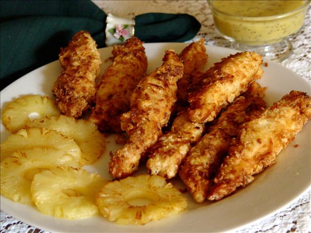 Rainforest Cafe Caribo Coconut Chicken With Honey Mustard Sauce. Photo by Chef #165326
