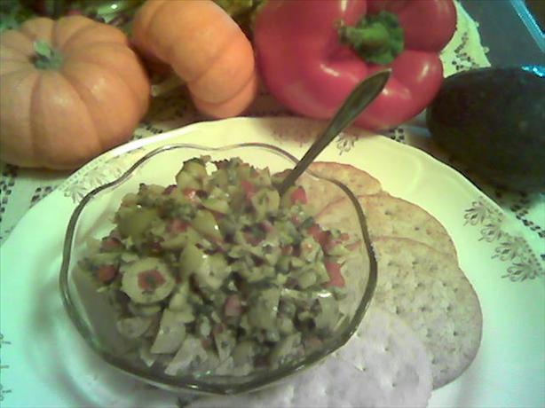 Green Olive Relish. Photo by Debber