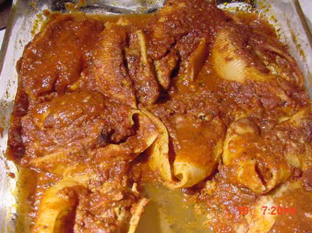Big Pasta Stuffed Shells. Photo by Timothy J Higgins Eva