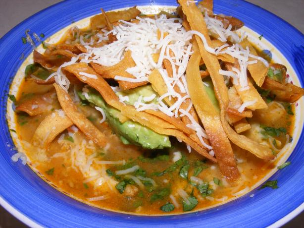 Chicken Tortilla Soup (Similar to Houston's). Photo by Newbie chef Melissa