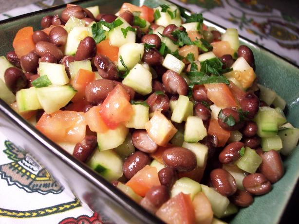 Black Bean/Cucumber Salad. Photo by "Ratalouille"