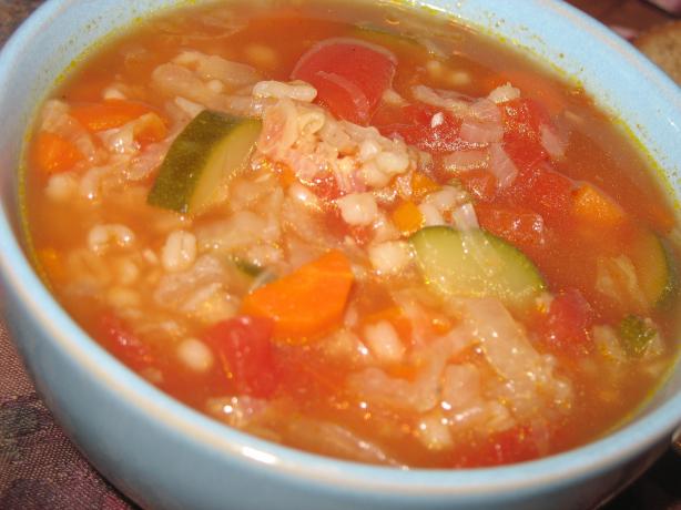 Vegetable Barley Soup. Photo by Lori Mama