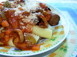 Kato's  Garage  Style -  Tomato Sauce & Meatball Dinner