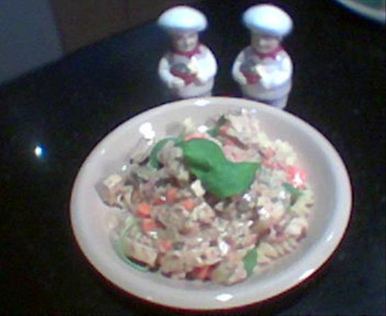 Chicken and Beer Mustard With Pasta. Photo by Honni