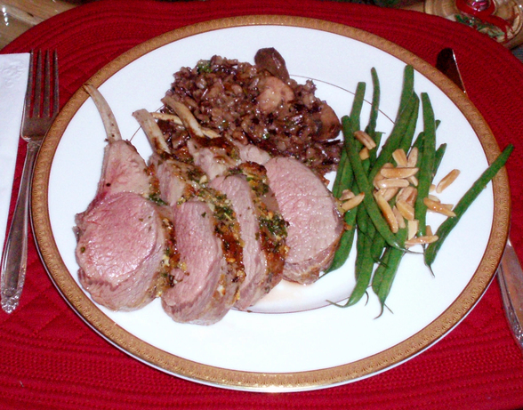 Rack of Lamb Persillade. Photo by nenejkmd