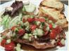 Chicken With Tomato - Cucumber Salsa. Recipe by Miss ~V~