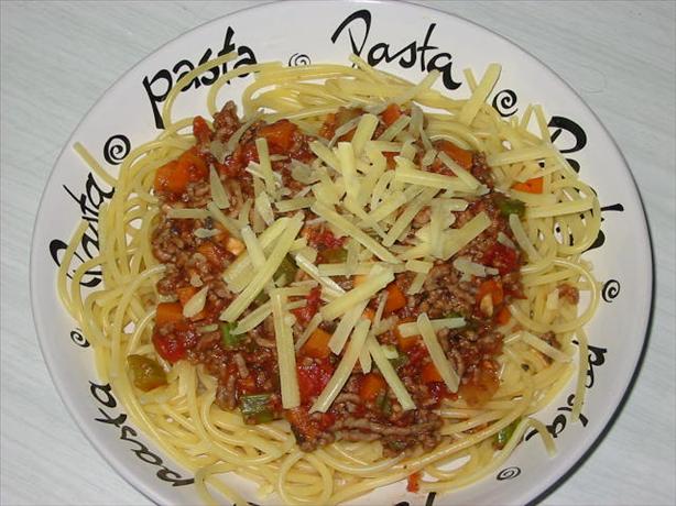 Almost Fat - Free Spaghetti Bolognese. Photo by Newiegirl
