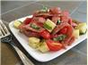 Salami Salad With Tomatoes and Mozzarella. Recipe by GaylaJ