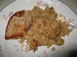 Chops N Apples in a Pan