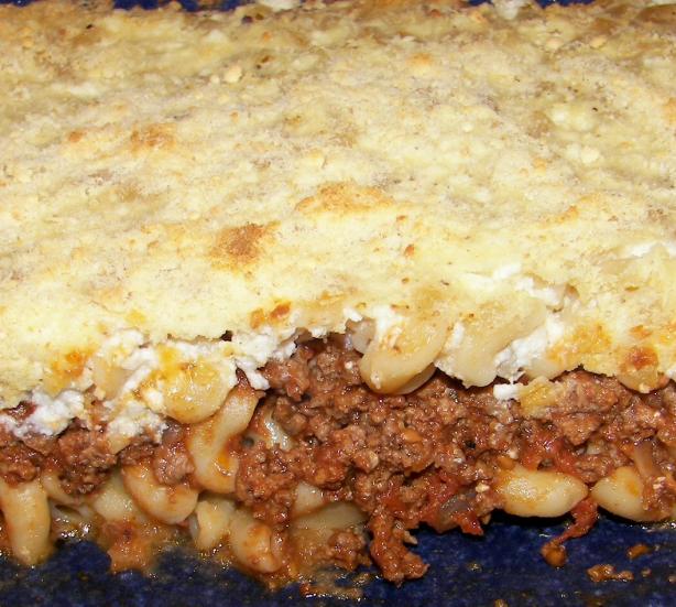 Pastitsio Pie. Photo by Baby Kato