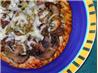 Eggplant  (Aubergine) Mushroom Feta Pesto Pizza