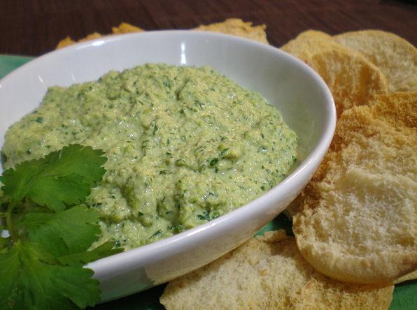 Jade Hummus With Pita Crisps. Photo by Sandi (From CA)