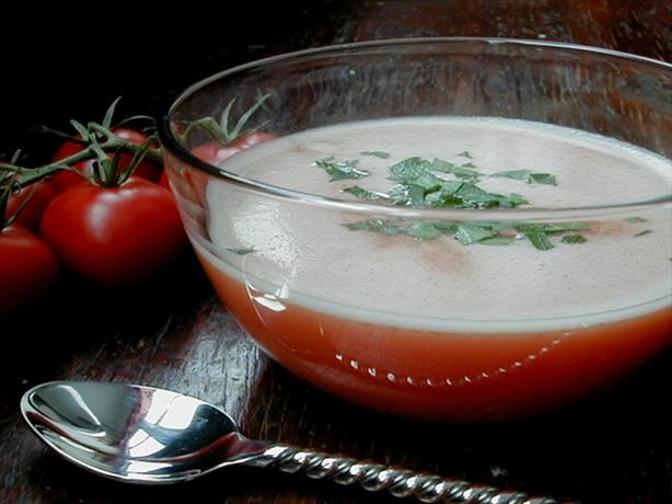 Chilled Orange & Tomato Soup. Photo by ms_bold