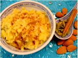 Baked Saffron Rice Pudding