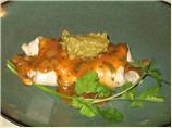 Jalapeno Burritos With Red Chili Gravy. Photo by Vegan Courtney