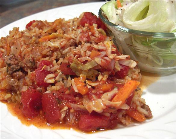 Crock Pot Hamburger Cabbage Casserole-Revised. Photo by Derf