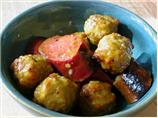 Sweet and Sour Mustard Sausages and Meatballs
