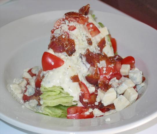 Iceberg Wedge Blue Cheese Bacon & Tomato Salad. Photo by The Big Cheese