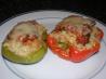 Turkey Stuffed Yellow & Red Bell Peppers