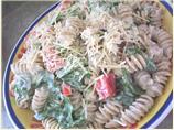 Roasted Red Pepper Caesar Pasta Salad