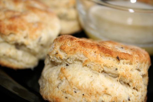 Savory Herb Biscuits (Sage and Caraway) With Garlic Butter. Photo by ~Nimz~