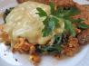 Tofu Scramble with Hollandaise Sauce. Recipe by Carol Bullock