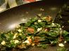 Swiss Chard, Stir Fried, with Feta Cheese