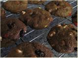 Chocolate Chocolate Chocolate Cashew Cookies (with Raisins)