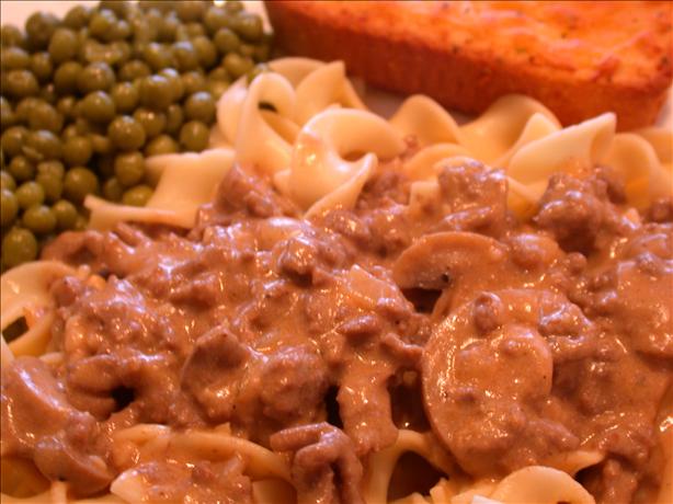 Quick and Easy Ground Beef Stroganoff. Photo by MommyMakes