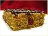 Chocolate-Glazed Cranberry Blondies. Recipe by Vino Girl