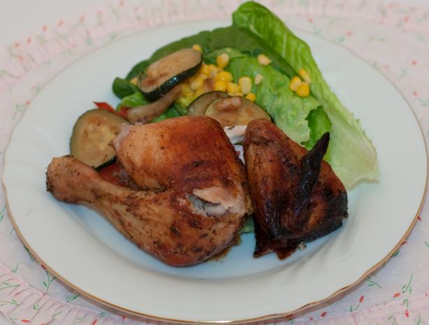 Smoked Chicken on a Beer Can. Photo by Peter J