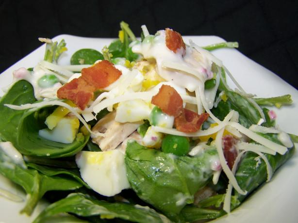 Layered Spinach Salad. Photo by Diana #2