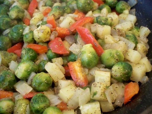 Brussels Sprouts 'n Potatoes. Photo by *Parsley*