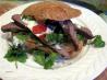 Bbq (or Broiled) Flank Steak Sandwiches. Recipe by Derf